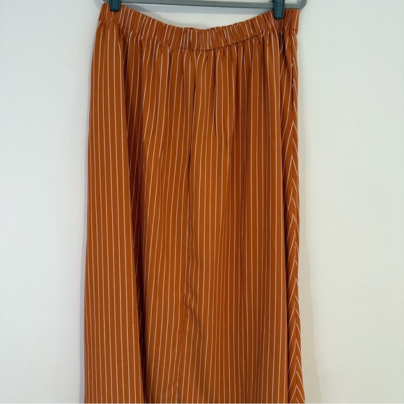 NWT XXL Striped Pumpkin Spice Orange Vest Maxi Skirt Set Plus Size Fall Fashion - Picture 15 of 16